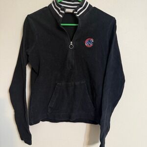 Vintage Antigua Chicago Cubs 1/4 Zip Size Fleece Small Long Sleeve Pullover